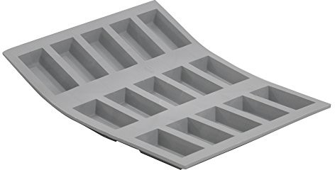 De Buyer 1852.21d Mini kształty, silikonowe, szary, 21 x 17,5 x 1 cm 185221D