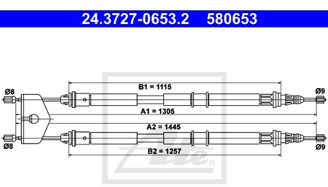 ATE Cięgno, hamulec postojowy 24.3727-0653.2