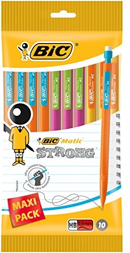 BIC Matic Strong jednorazowe druk firmy ołówki, 0,9 MM, 10er Pack 920400