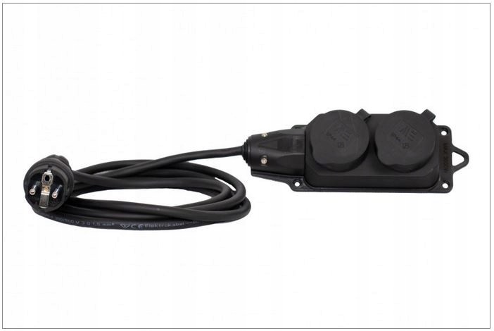 3M Przedłużacz listwowy 2x230V Ow 3x2,5 b