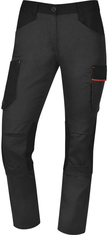 Delta-Plus M2PA3STRF - spodnie robocze damskie, krój Adjusted, gumka w talii i po bokach, 7 kieszeni, 63% poliester, 34% bawełna, 3% elastan, 260 g/m - XS-3XL.