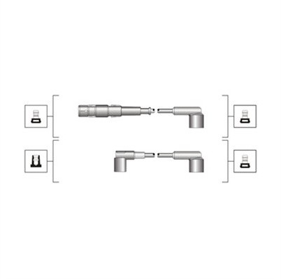 MAGNETI MARELLI Zestaw przewodów zapłonowych MAGNETI MARELLI 941319170048