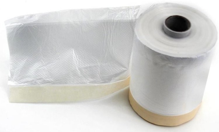 Taśma Malarska Z Folią Taśmy Folia 55 CM X 30 M