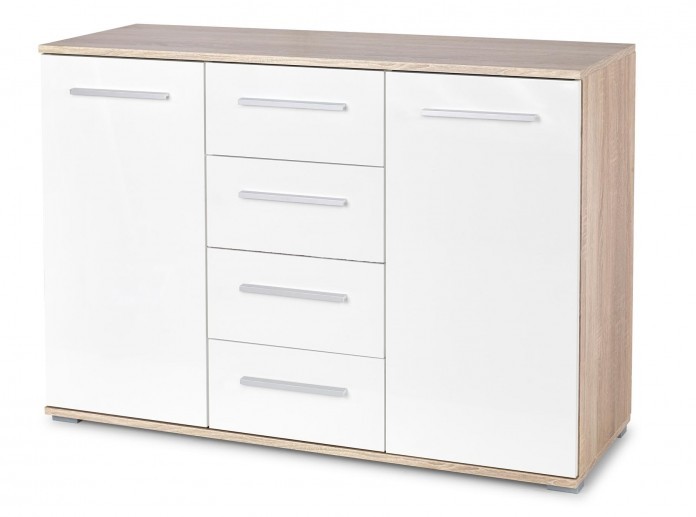 Halmar komoda kolor dąb sonoma / biały LIMA KM-3