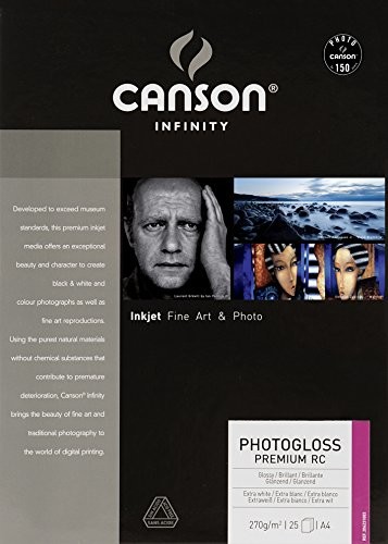 Canson 206231003 PhotoGloss Premium RC Box, Photo Paper, A4 206231003