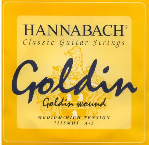 Hannabach Klassik Gita rrensaiten Serie 725 średni/High Tension GOLDIN  A5 7255MHT GOLDIN