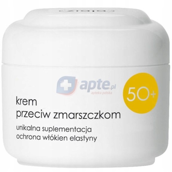 Ziaja Ochrona włókien elastyny krem półtłusty przeciwzmarszczkowy 50+ 50ml