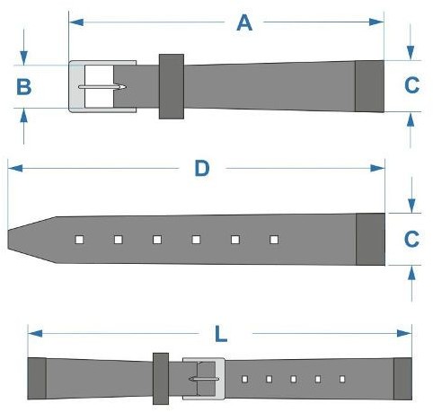 Фото - Ремінець для годинника HIRSCH Czarny pasek skórzany 12 mm  Duke 01028150-1-12 (M) | OFICJALNY SKLE 