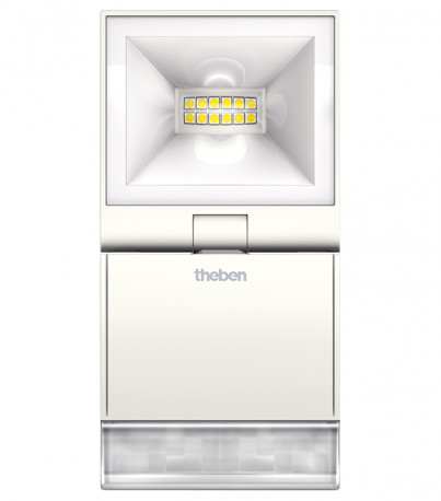 THEBEN Reflektor LED 10W z czujnikiem ruchu IP55 THELEDA S10 WH 4000K THEBEN 0882