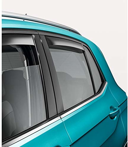 Volkswagen 2GM072194 owiewka drzwi tylne szkło akrylowe przyciemniana ochrona przed wiatrem