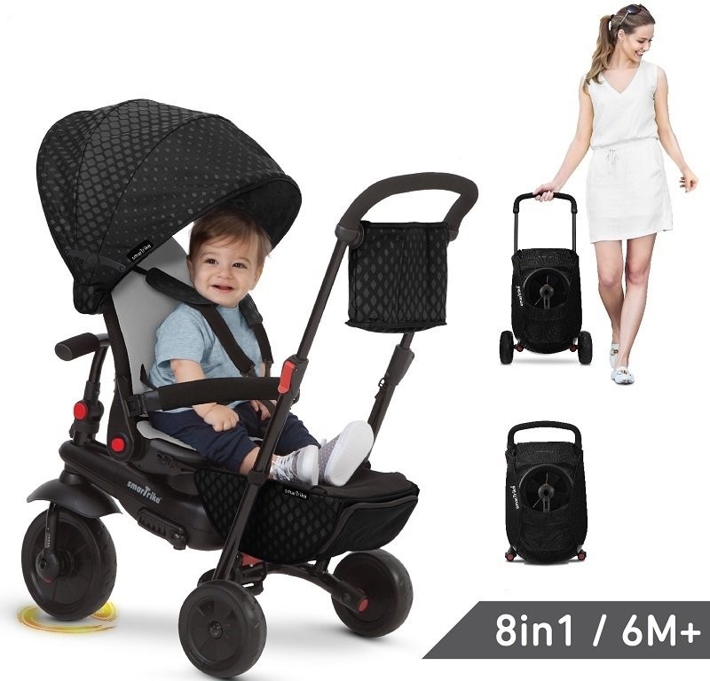 Smart Trike Folding Trike 700 8w1 Czarny