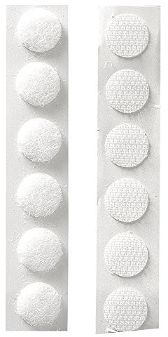 Rayher Hobby 7898500 zapięcie na rzepy okrągły, 12 MM, torebka SB 20 sztuki 7898500