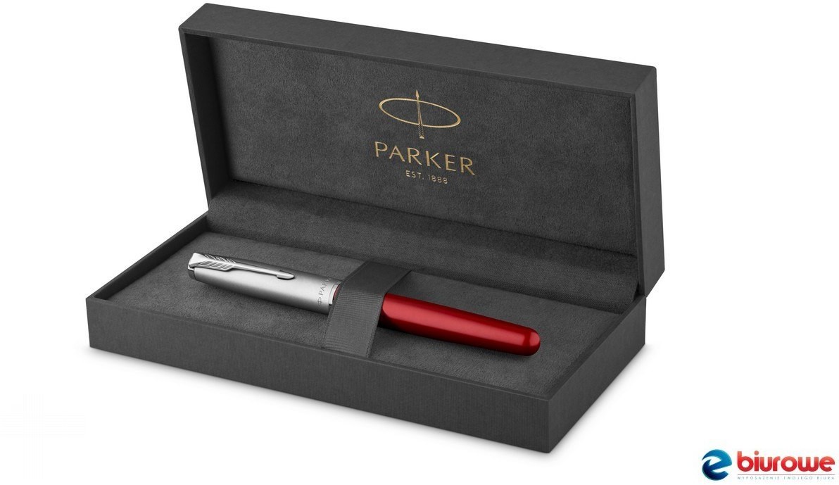 Parker Pióro wieczne F) SAND BLASTED METAL RED 2146736 2146736