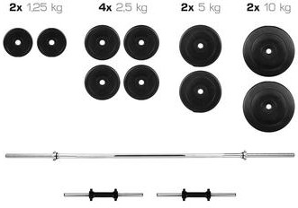 Hop-Sport Zestaw obciążeń Premium 52 kg