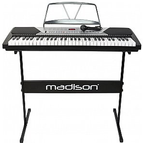 Madison Keyboard 61-klawiszy Madison MEK61128 w zestawie ze statywem MEK61128-PACK