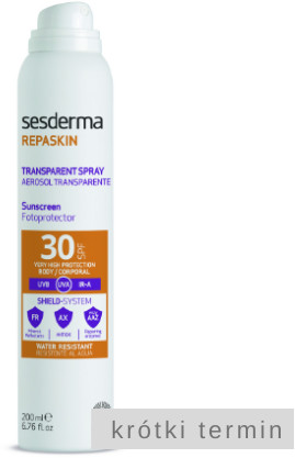 SesDerma REPASKIN Transparent Spray Aerosol SPF30 200 ml