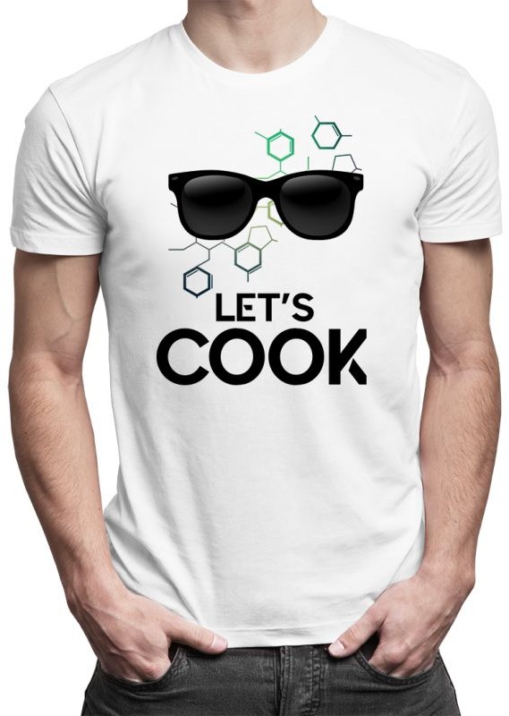 Let''s cook - męska koszulka z nadrukiem 5943