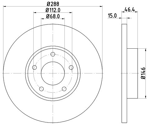 HELLA PAGID Tarcza hamulcowa PAGID 8DD355102-781