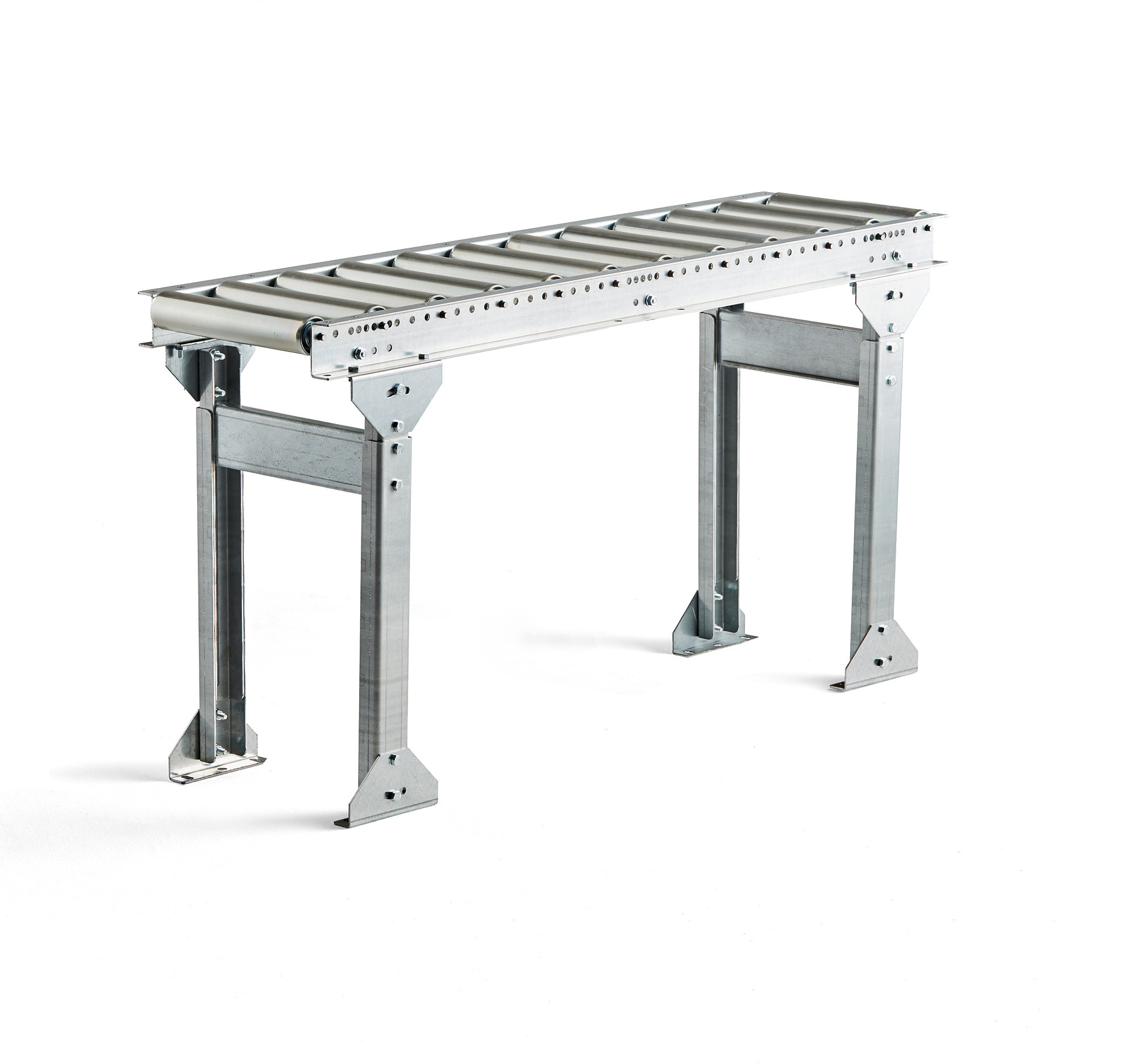 AJ Produkty Transporter rolkowy, metalowe rolki, 1200x300 mm