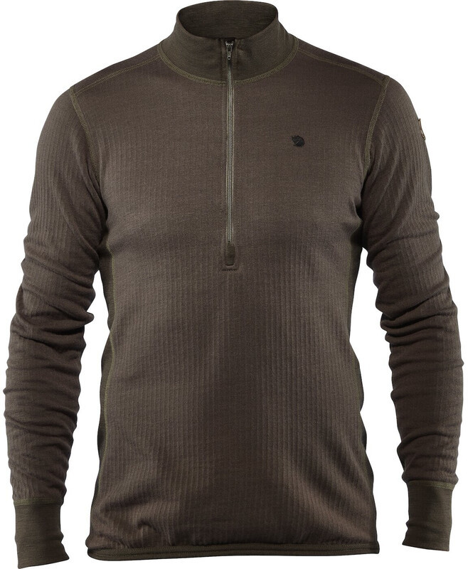 Fjällräven Fjällräven Värmland Woolterry Half Zip Men, oliwkowy XXL 2021 Koszulki bazowe termiczne i narciarskie F90838-633-XXL