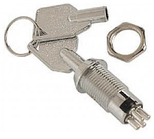 Velleman Wyłącznik na klucz 1P On-On (SPDT) 0,5A / 250VAC KS4