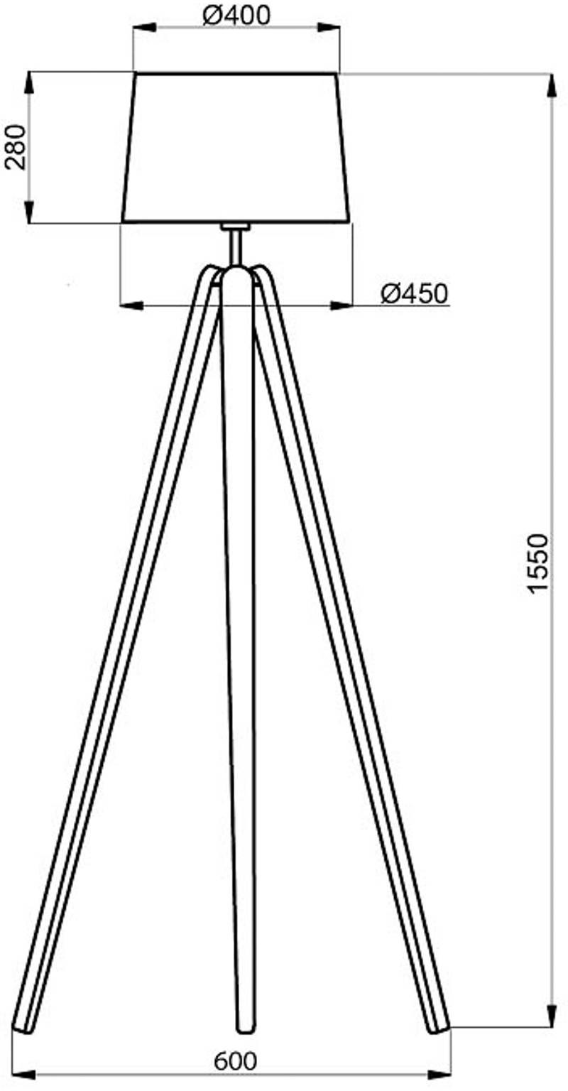 ALUMINOR Aluminor Essence, lampa stojąca na trójnogu czarna