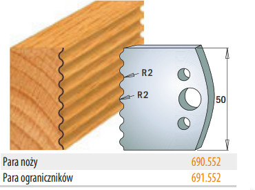 CMT Ograniczniki 691.552 50mm 22044