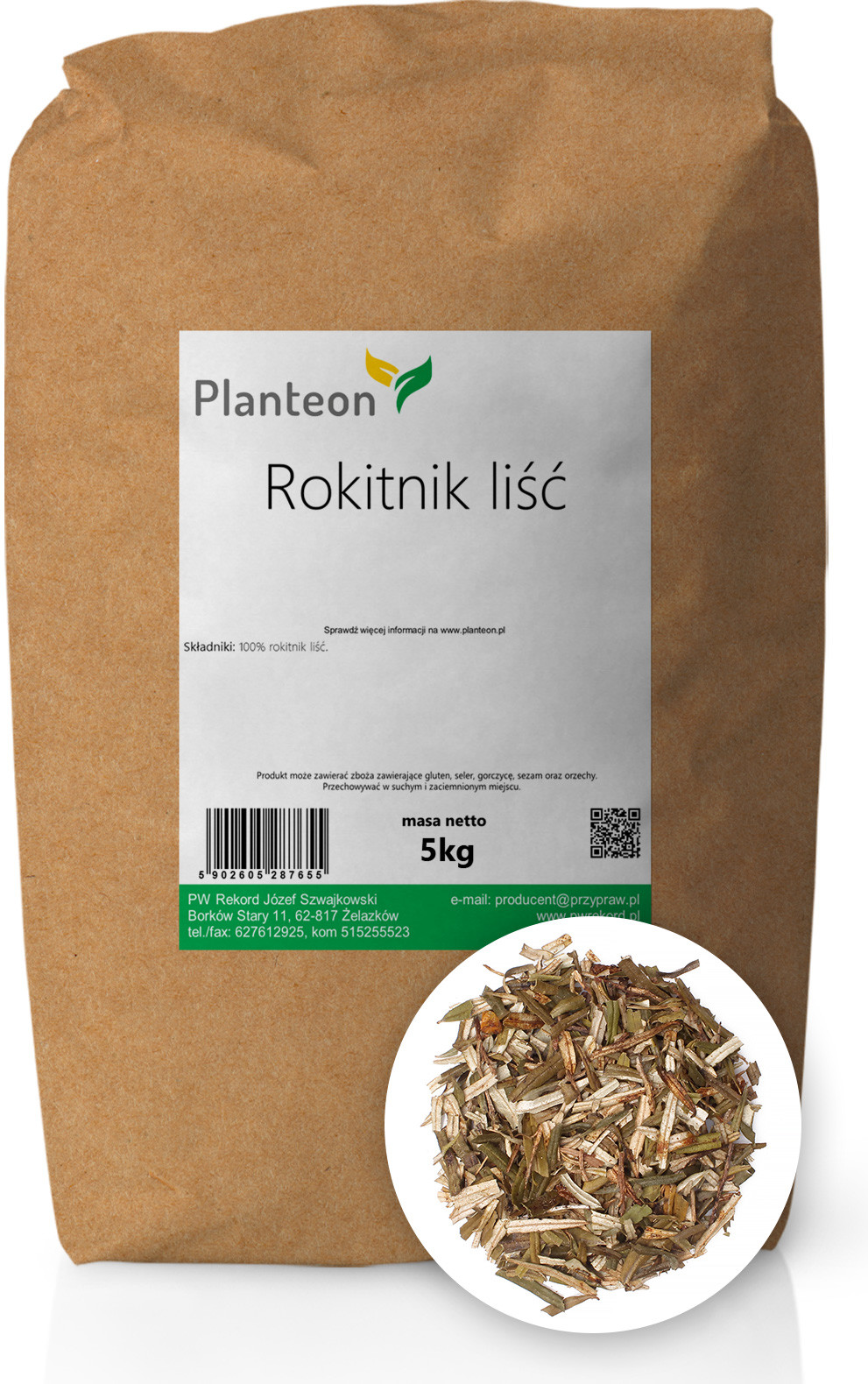 Planteon Rokitnik liść 5kg 2-0423-03-6