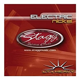 Stagg 13487 6-pak 10-52 niestandardowy lekki i ciężki zestaw strun do gitary elektrycznej - szary 13487