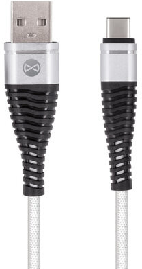 Forever TelForceOne kabel Shark USB USB-C 1,0 m 2A biały