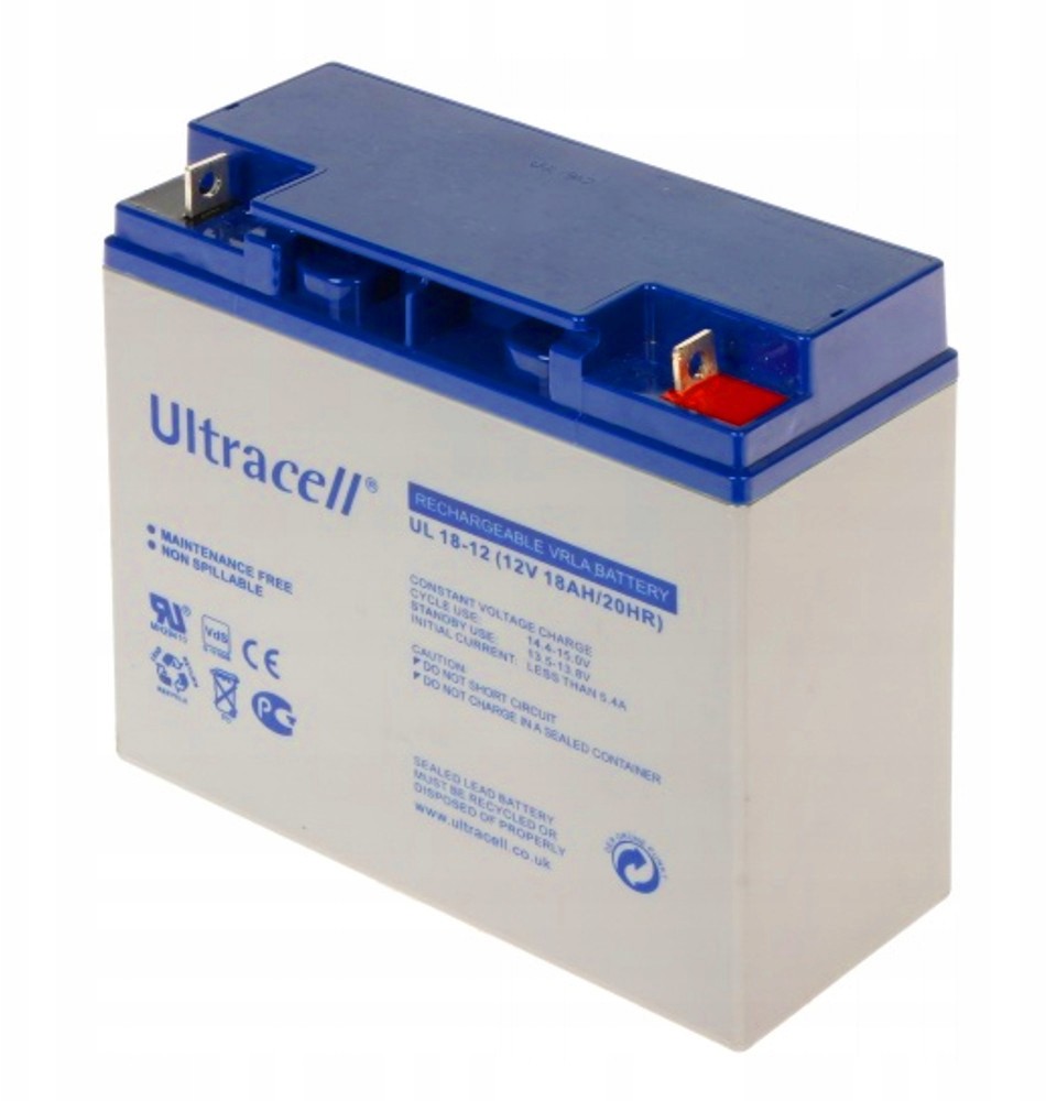 Akumulator Żelowy 12V 18Ah Ultracell Ups