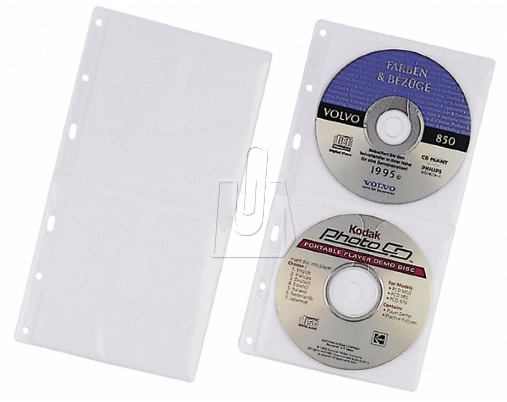 Durable Koszulka na 2 płyty CD/DVD 5 szt. 5203-19