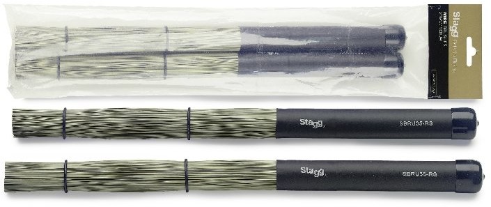 Stagg SBRU35-RS - miotełki perkusyjne