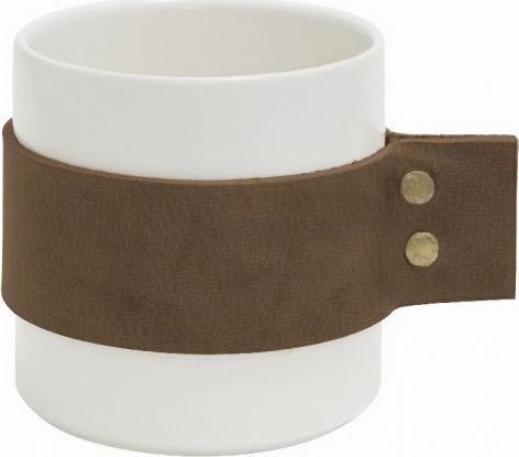 NoName kubek Tak Wrap Me 400 ml 8,5 x 9 cm ceramiczny brązowy twm_555971