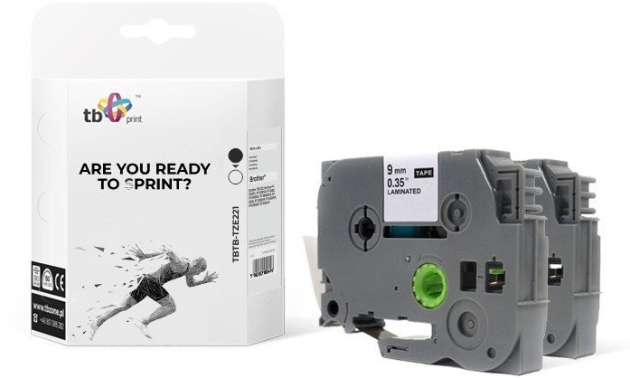 Brother tb print TB Print Taśma TBTB-TZE221 Czarny na Białym 9x8mm 2 szt TBTB-TZE221