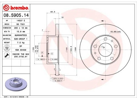 BREMBO 08.5905.14