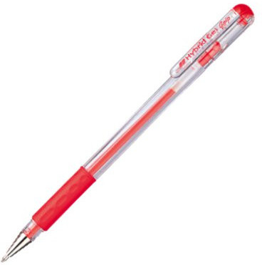 Pentel Długopis żelowy K116 Grip czerwony K116-B