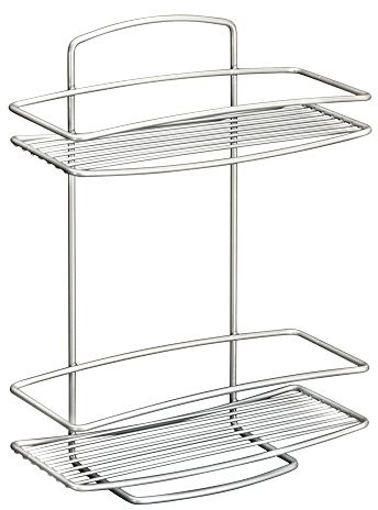 Metaltex 460002 regał Onda z 2 półkami, 26 x 11 x 35 cm 460002