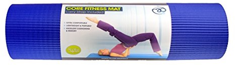 Pilates-Mad Fitness-Mad Fitness matowa, z paskiem do noszenia na ramieniu, 10 MM, niebieski, w rozmiarze uniwersalnym FMATNBR10BL