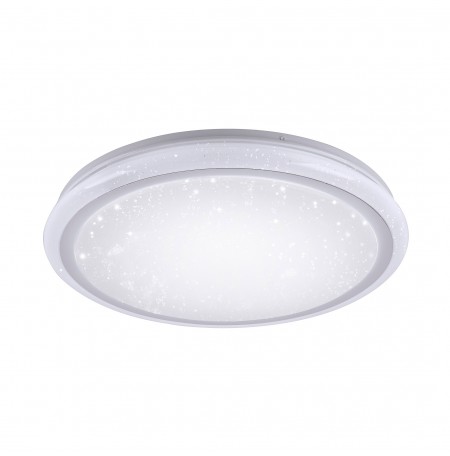 Paul Neuhaus Nowoczesna lampa sufitowa biała 40 cm z diodą RGB - Mars