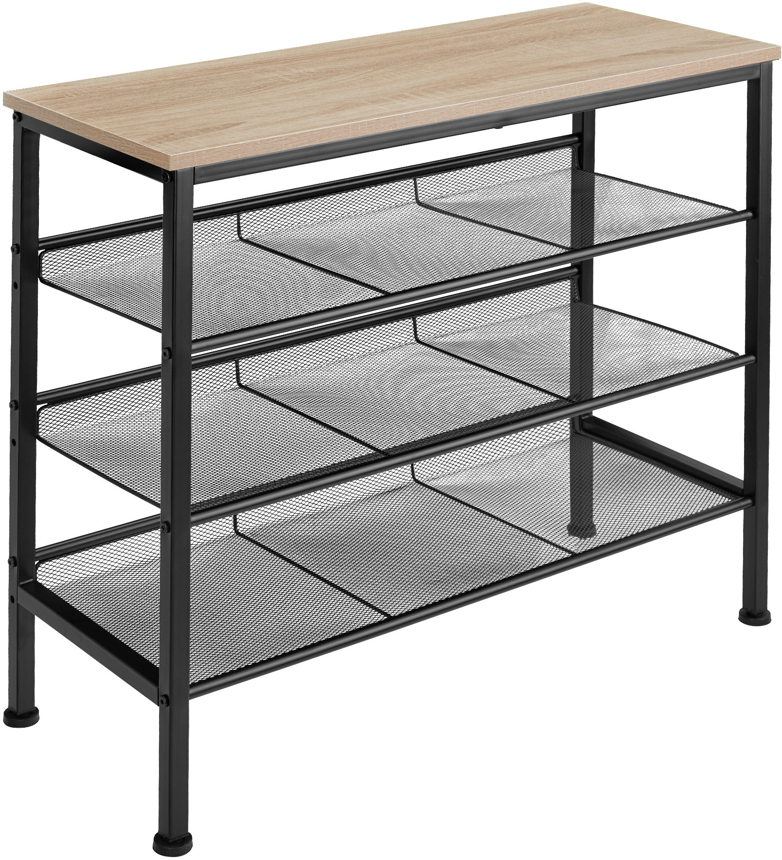 tectake Regał na buty Wolverhampton - industrialny jasny 404284