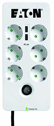 Eaton PRISE PARAFOUDRE EATON ochrona. Pudełko 6 Tel USB DIN PB6TUD