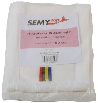 SemyTop semy Top mikrowłókno mop do mycia, biała 50 cm, 5er Pack (5 X 1 sztuki) ST-1210