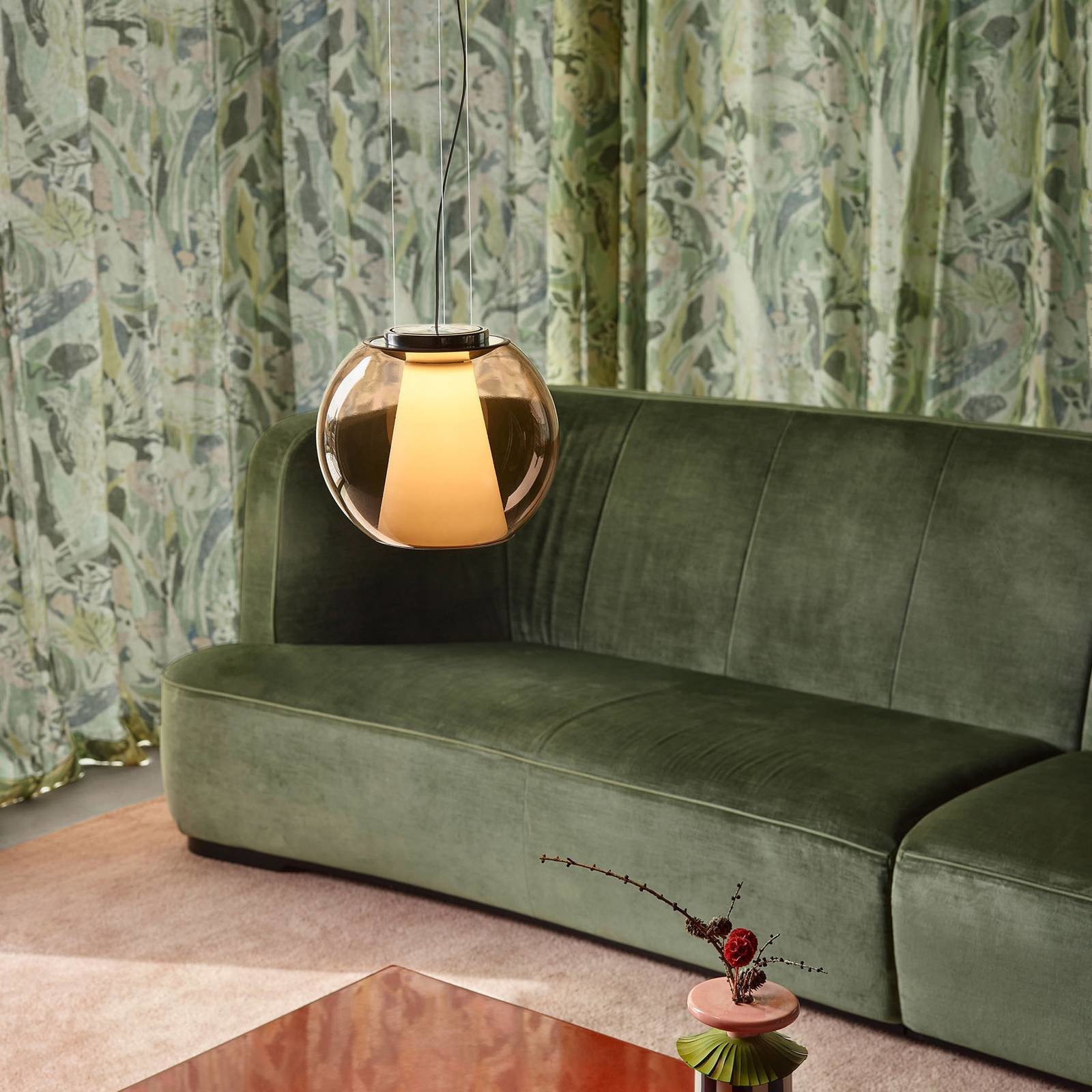 SERIEN LIGHTING serien.lighting Draft S lampa wisząca 927 brązowa