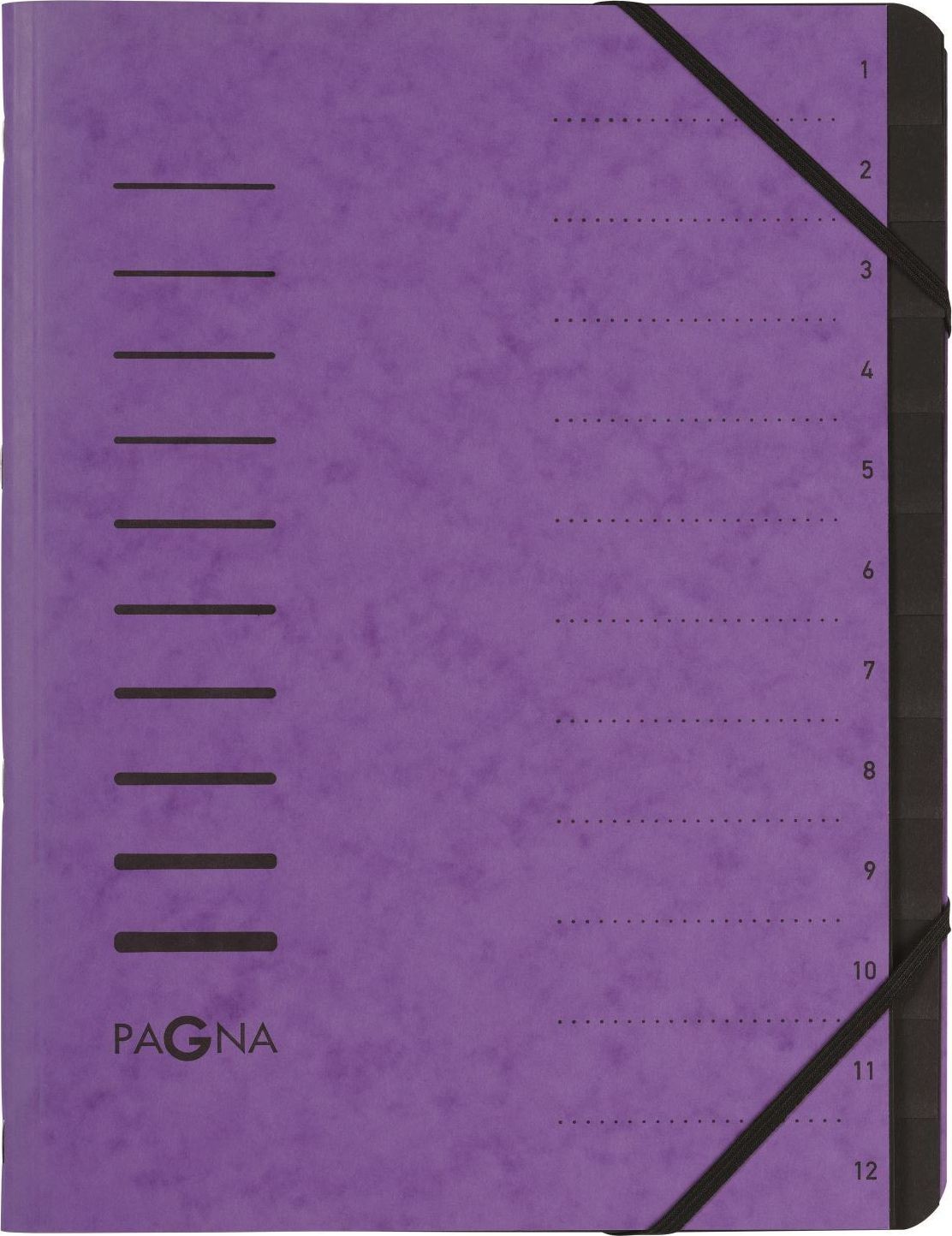 Pagna Teczka 12 Fächer 1-12 aubergine 40059-10