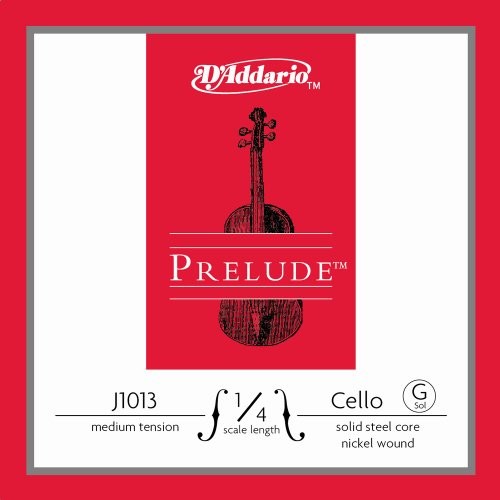 D'Addario D'Addario Prelude skala 1/4 średnie napięcie pojedynczy sznur G do wiolonczeli J1013 1/4M