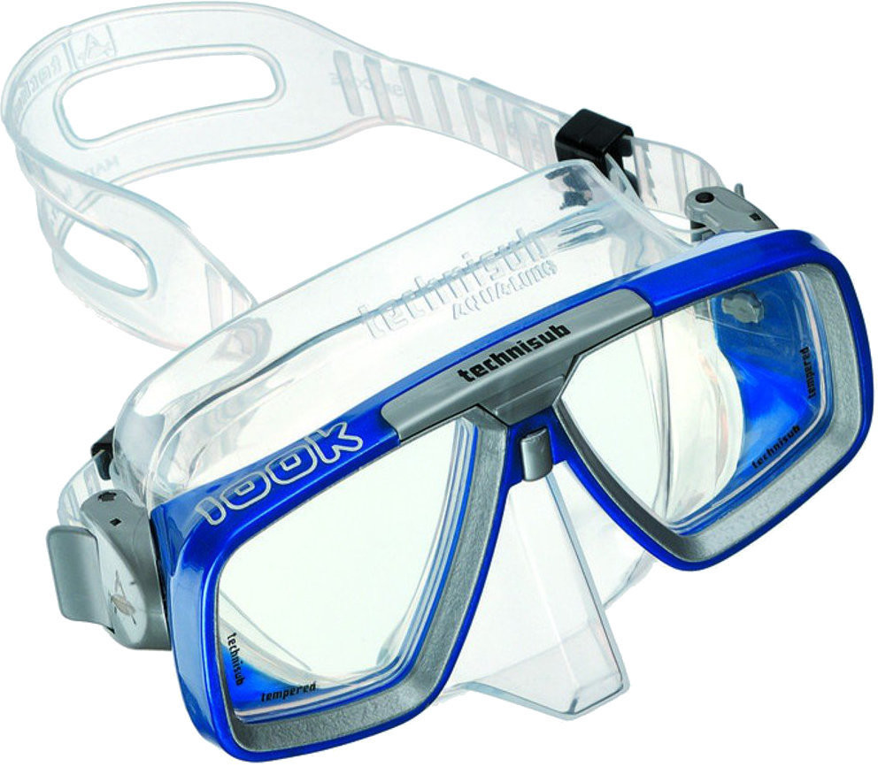 Technisub Mask Look Silikon Transparent - Blue metallic