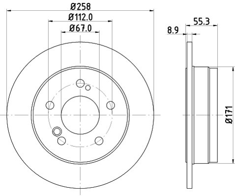 HELLA PAGID Tarcza hamulcowa PAGID 8DD355100-961