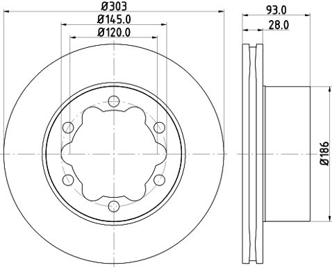 HELLA PAGID Tarcza hamulcowa PAGID 8DD355118-061