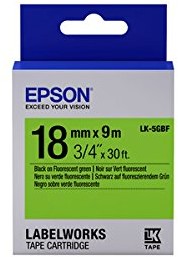 Epson Ribbon LK-5GBF Fluorescent Green/Black C53S655005